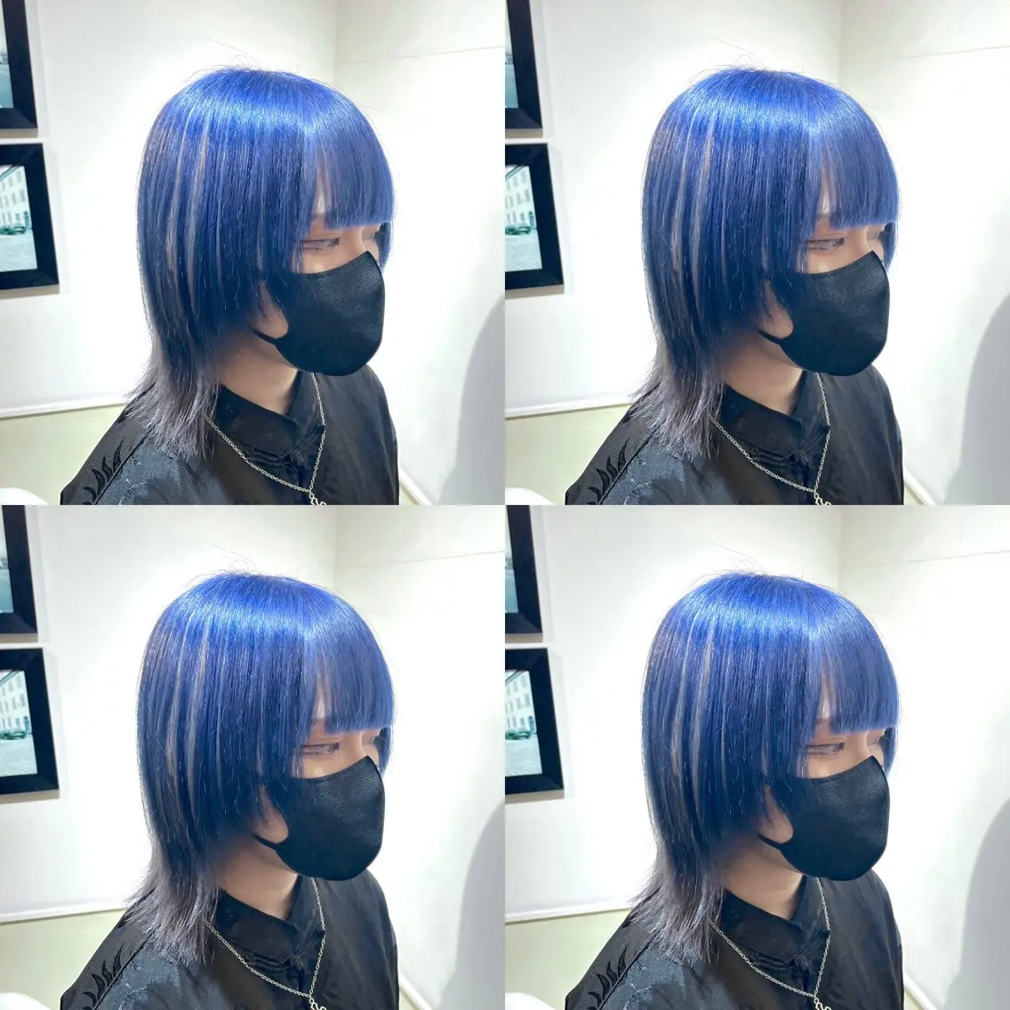 ミディアム カラー ブルーカラー シルバー 🌟トップデザイナー 高橋🌟のヘアスタイル