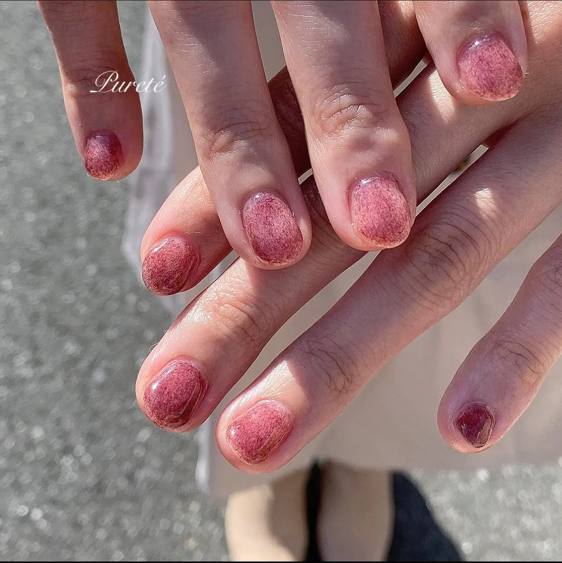 ネイル ピンク ハンドネイル nailsalon Puretéのネイルデザイン