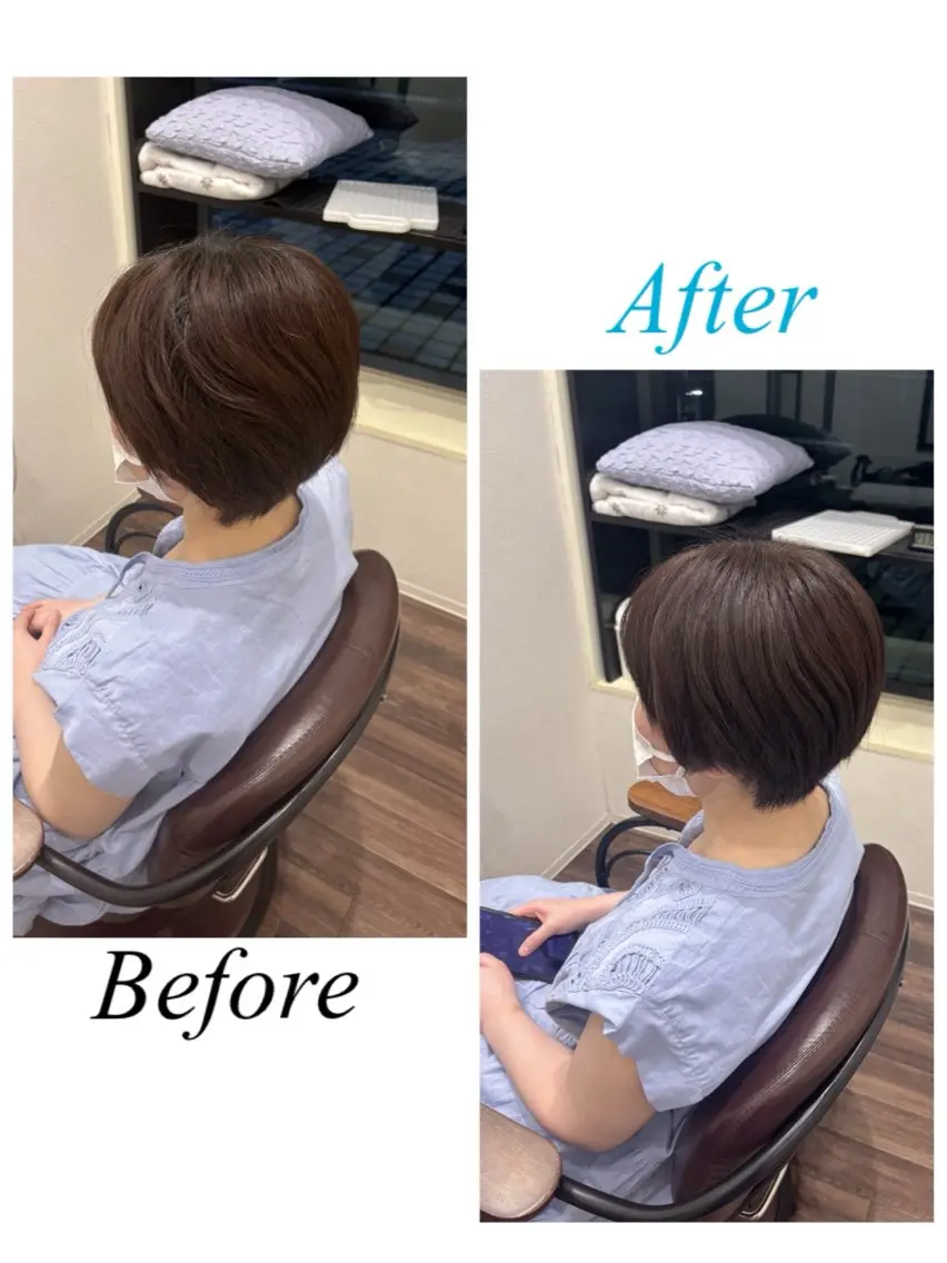 ショート ショートヘア カット ヘアカラー 石井 達也のヘアスタイル