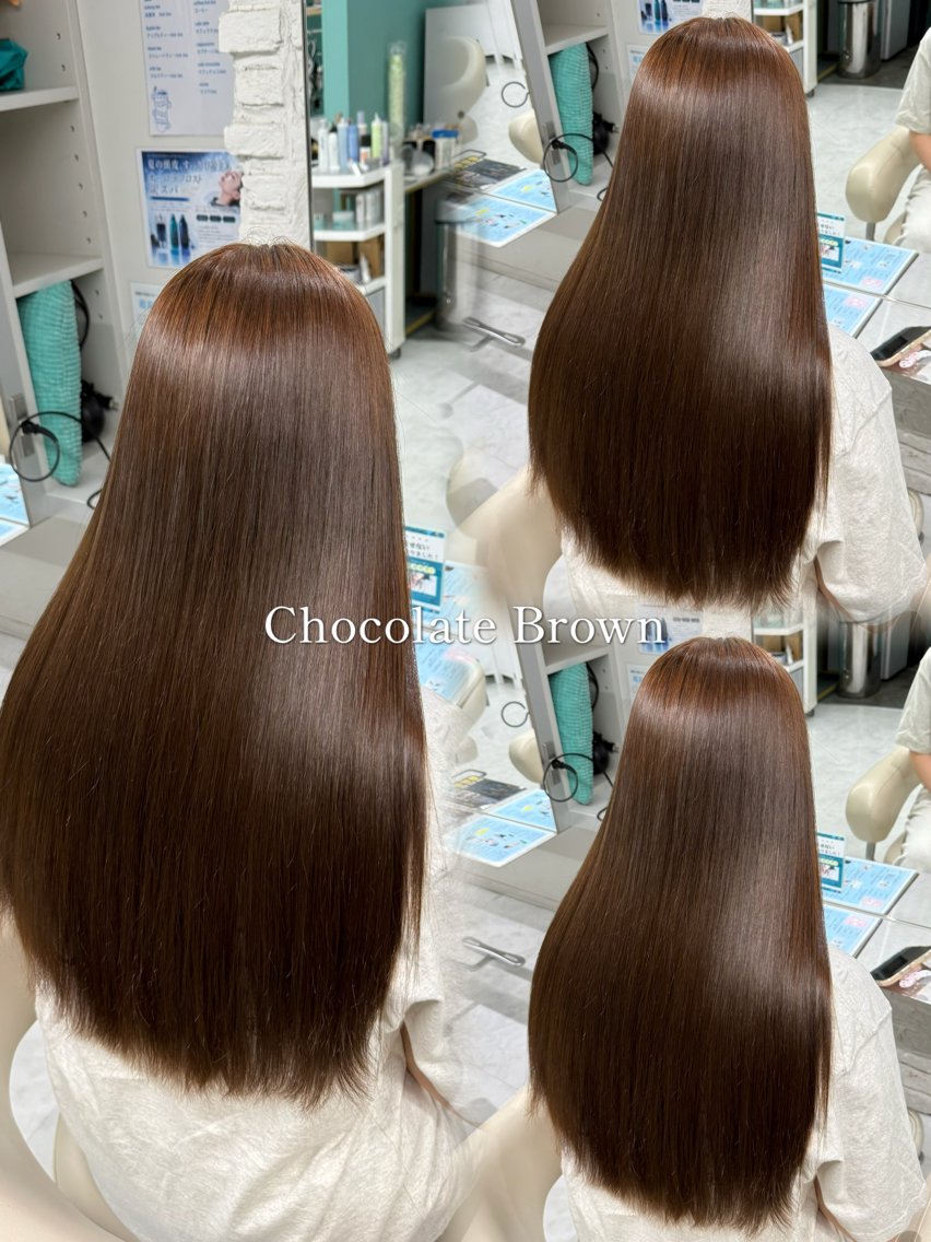 ロング カラー カット ヘアカラー ‎Lee堀江🤍 Mizukiのヘアスタイル