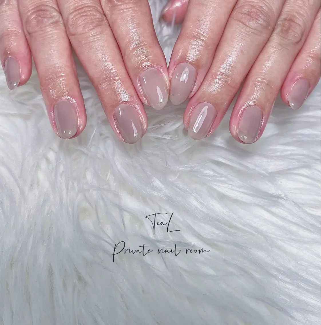 ネイル オフィスネイル ワンカラーネイル シンプルネイル TeaL nailのネイルデザイン