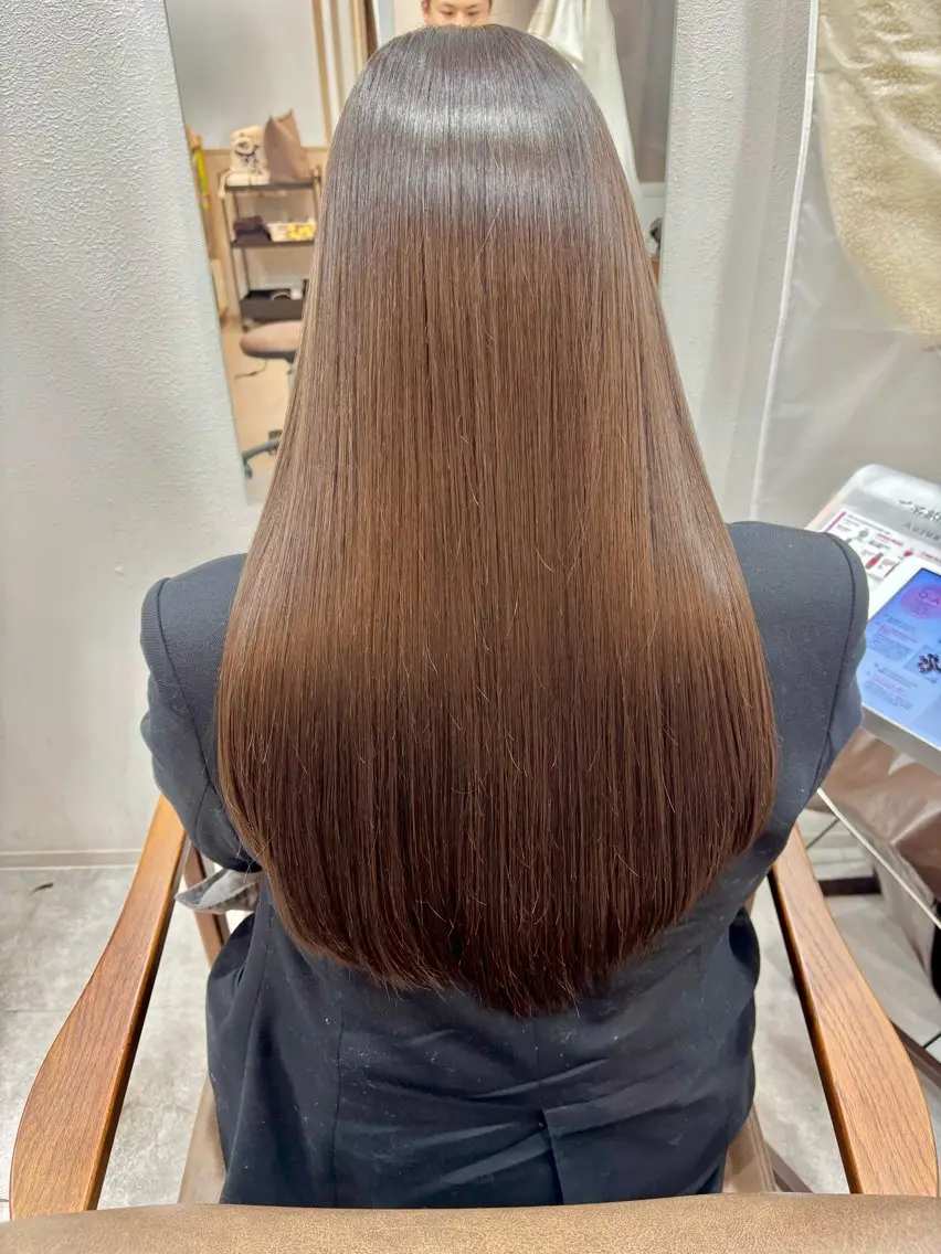 ロング 久保田康雅　辻堂 髪質改善×縮毛矯正のヘアスタイル