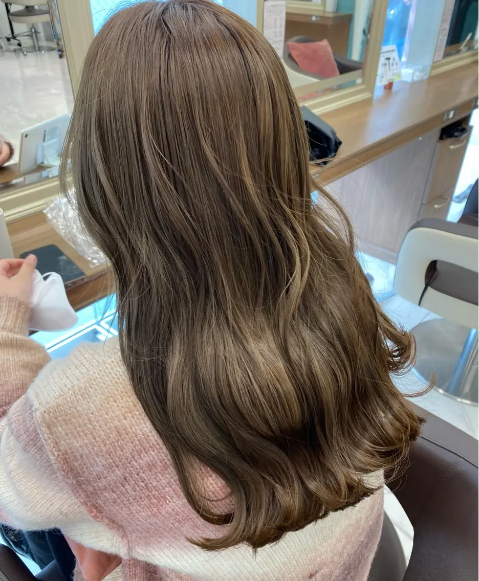 ロング カラー ハードパーマ Rico💜のヘアスタイル
