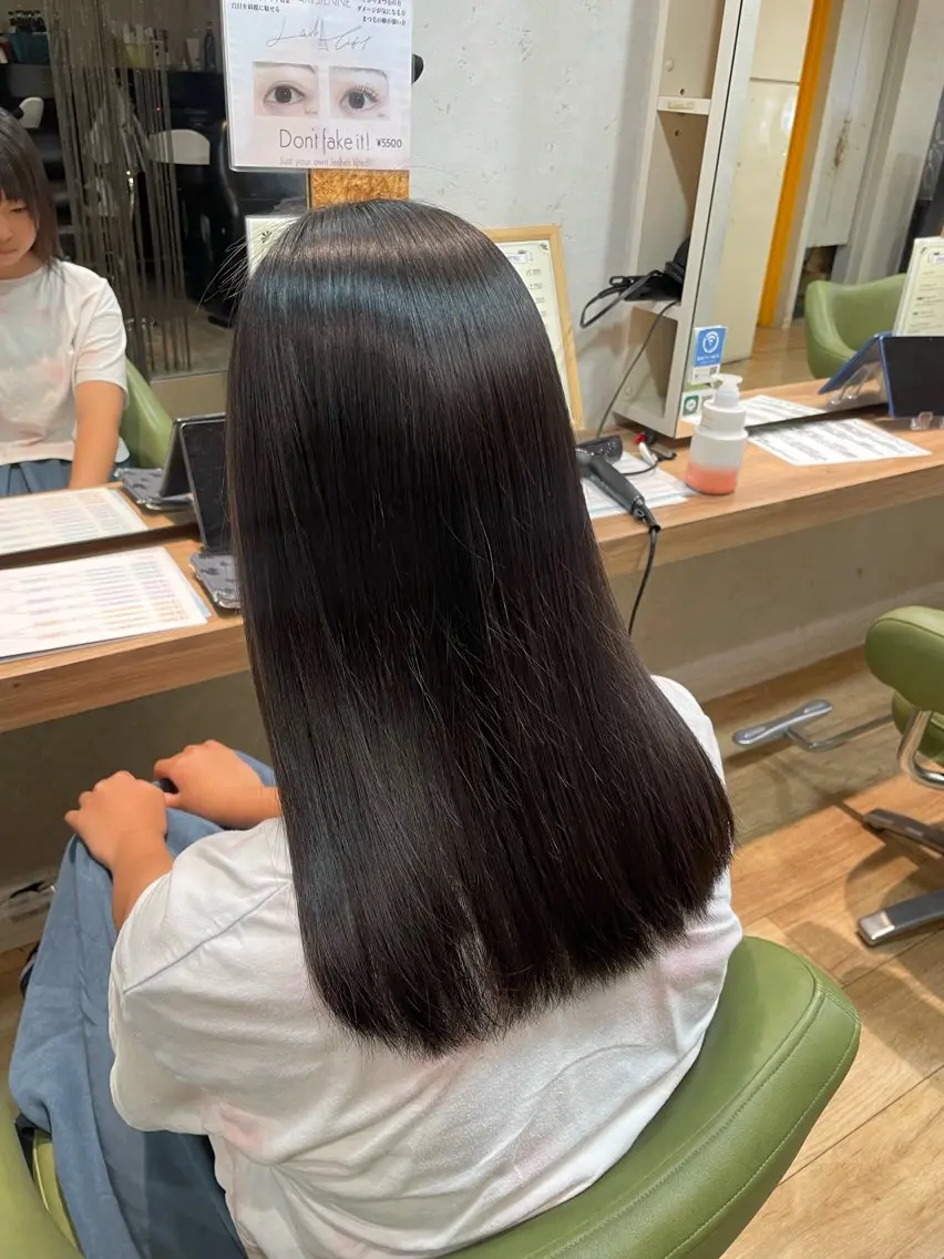 ロング 縮毛矯正 縮毛矯正 髪質改善/Bloss om🌷高橋沙衣のヘアスタイル