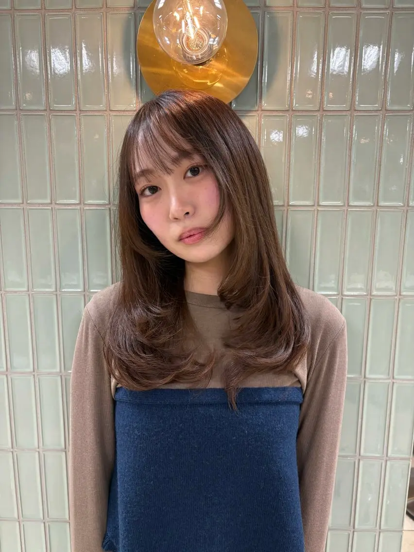 セミロング レイヤーカット 🌿新宿 カットモデル🫧のヘアスタイル