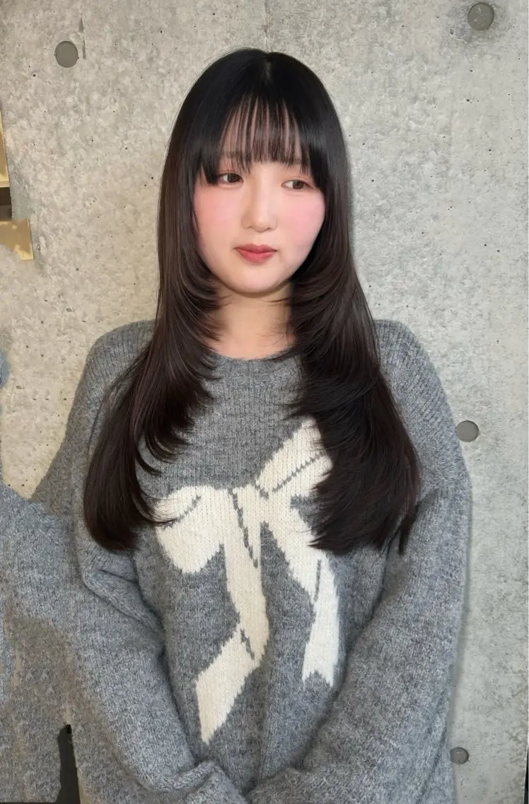 ロング カット ️💜akari💜 ハイトーン/レイヤーのヘアスタイル
