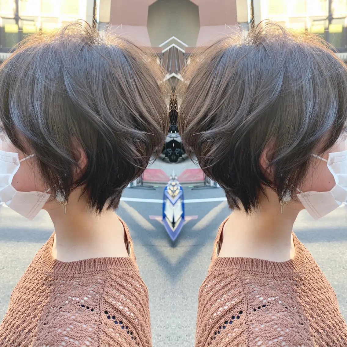 ショート ショートボブ ボブ ショートヘア カット ヘアカラー H (エイチ) 烏丸御池店のヘアスタイル