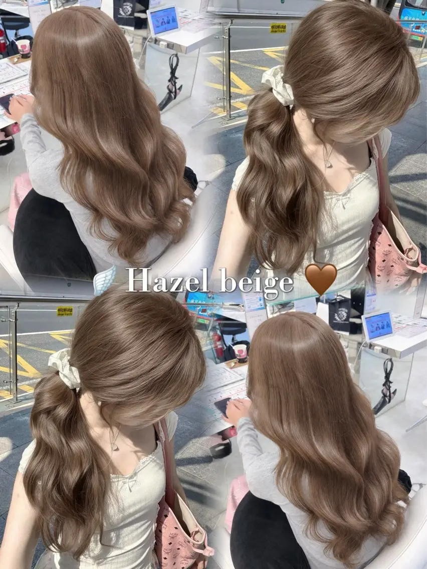 ロング ヘアカラー 🪽透明感カラー/ 𝗬𝗨𝗜🩵のヘアスタイル