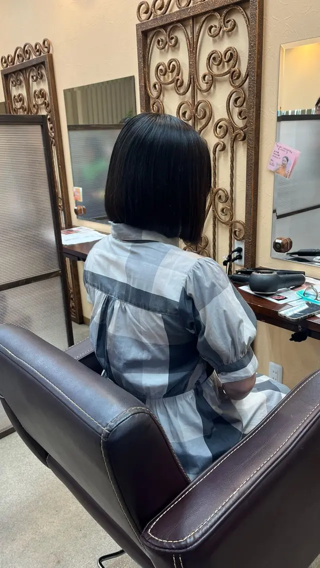 【￥0】ボブスタイル💇🏻‍♀️カットモデル無料🎀ི※前日までのご予約の写真