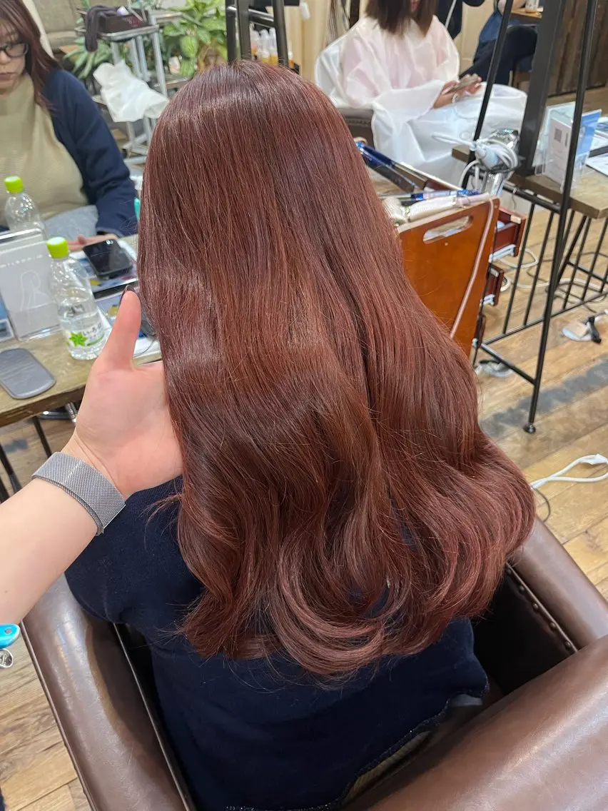 カラー ブラウンカラー ピンクカラー Kano／ ブリーチ◎／銀座のヘアスタイル