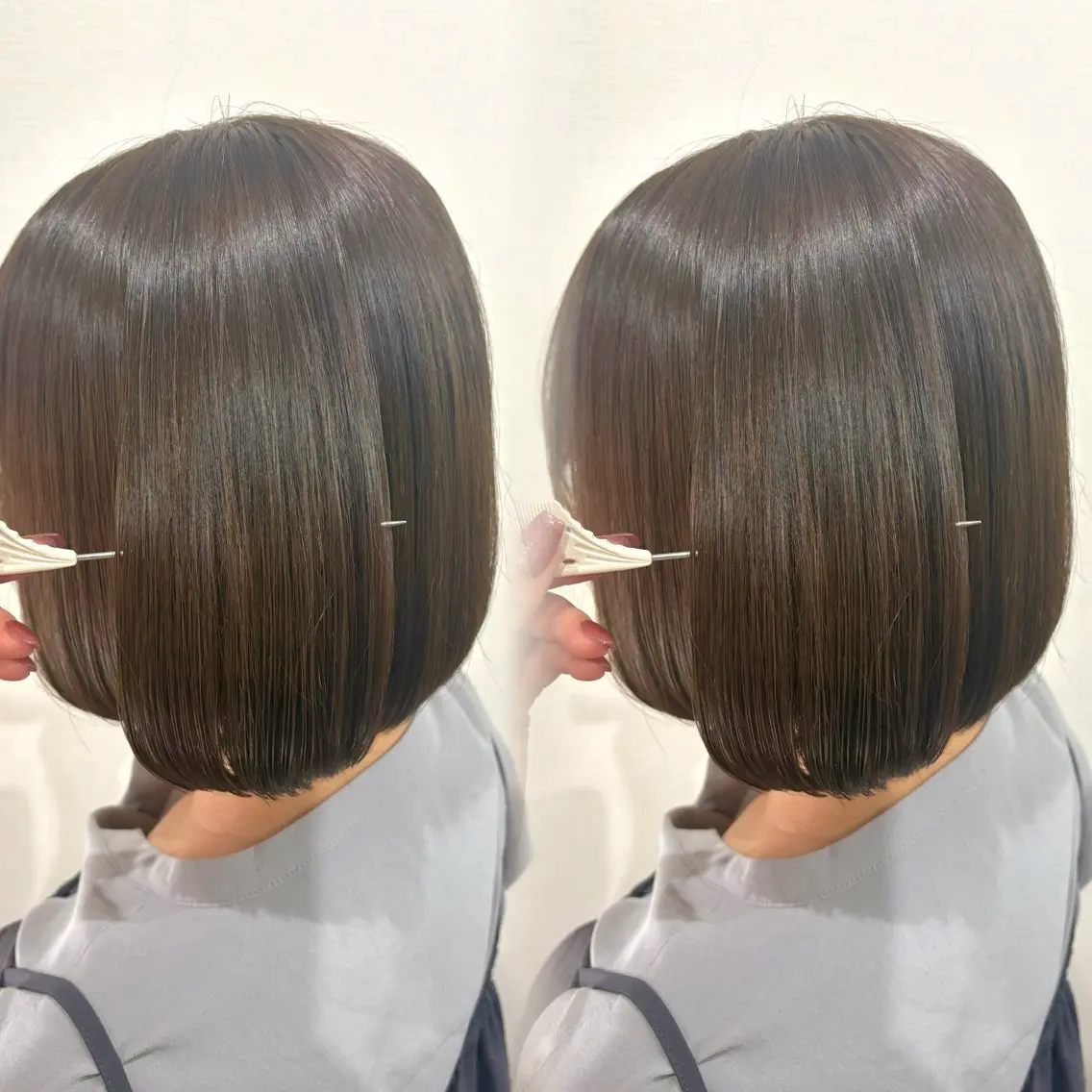ショート 透明感カラー☁️ボブ 🫧アンナのヘアスタイル