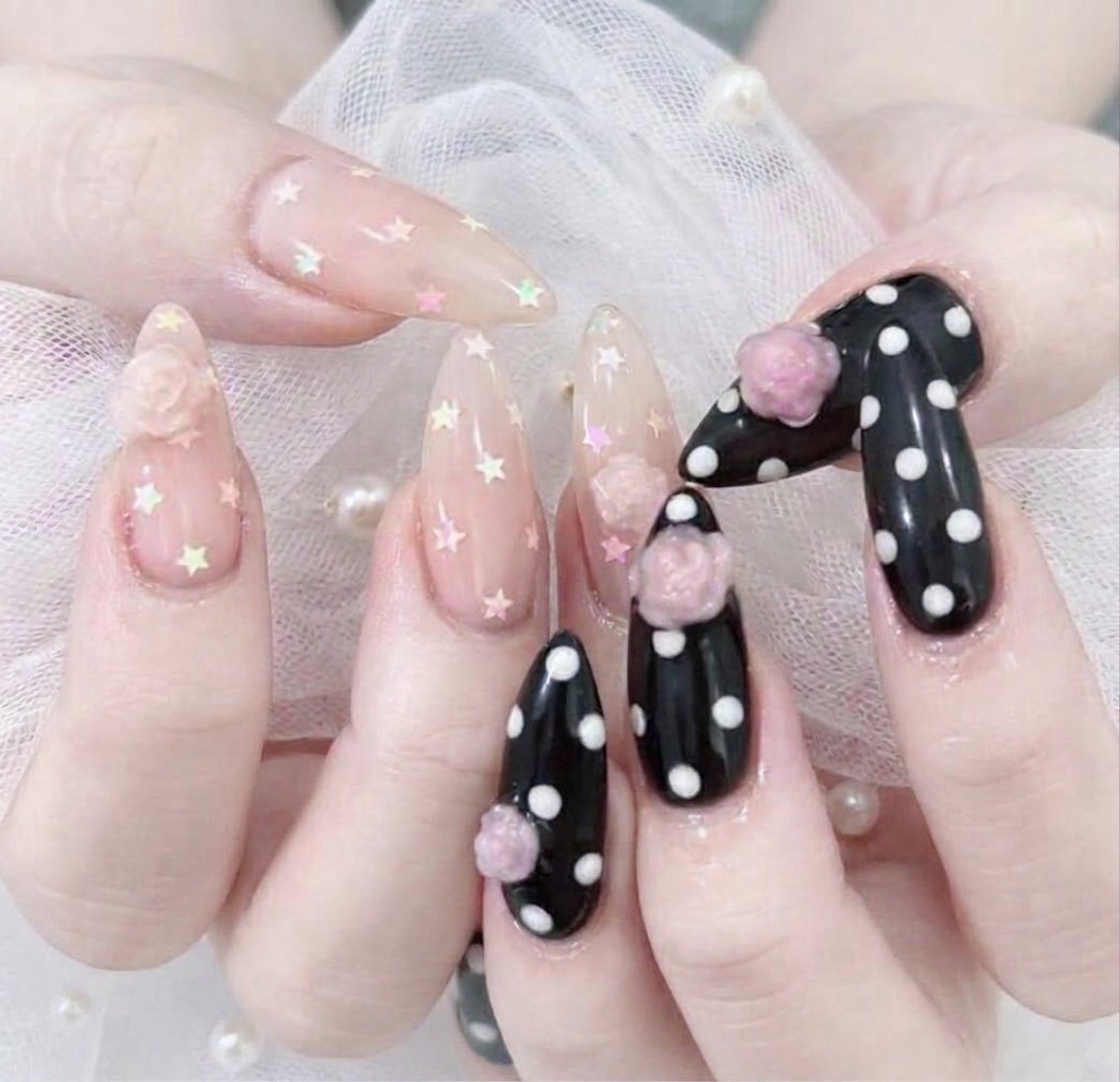 ロング 韓国風ヘア ロング ハンドネイル ハンドケア CHIBI NAIL SALON 船橋のネイルデザイン