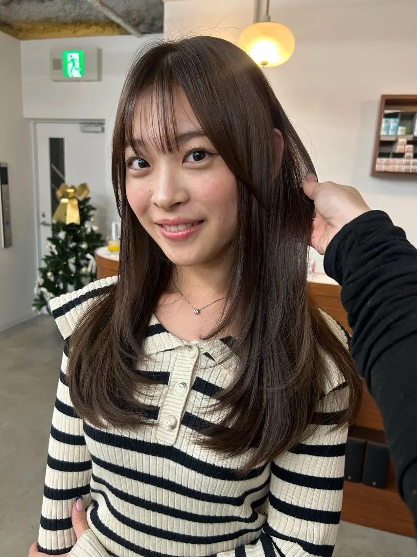 ロング カラー 大阪梅田/ イマムラミヅキのヘアスタイル