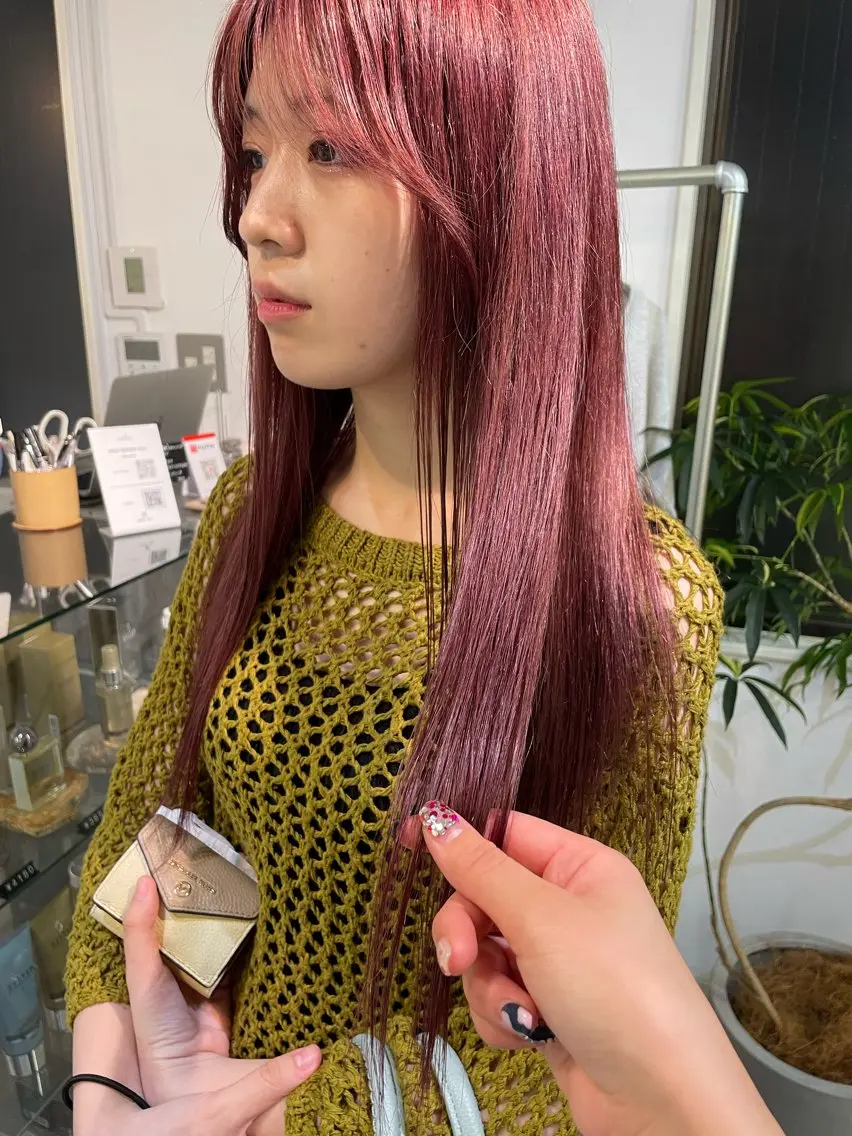 ロング カラー ブリーチ ヘアカラー sakura🌸 レイヤー/韓国ヘアのヘアスタイル