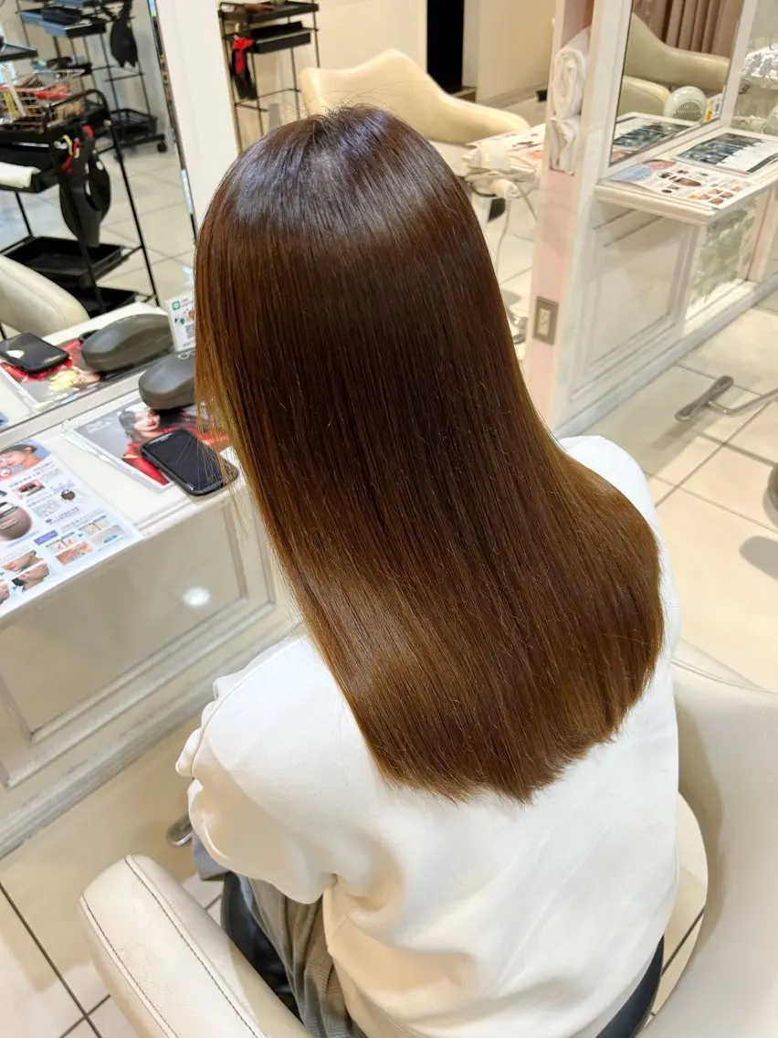 セミロング 縮毛矯正 カット 縮毛矯正 トリートメント 高橋 佑のヘアスタイル