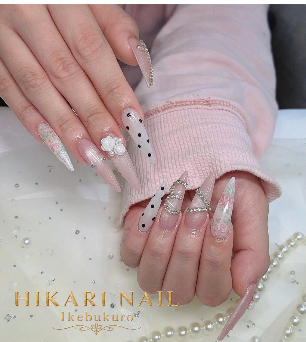 ネイル ハロウィン 持ち込み 冬ネイル クリスマス ハンドネイル HikariNail Ikebukuroのネイルデザイン