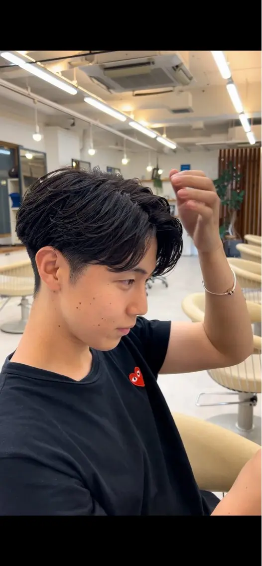 カラー メンズ ヘアカラー 艶感カラー/ カラーモデル募集のヘアスタイル