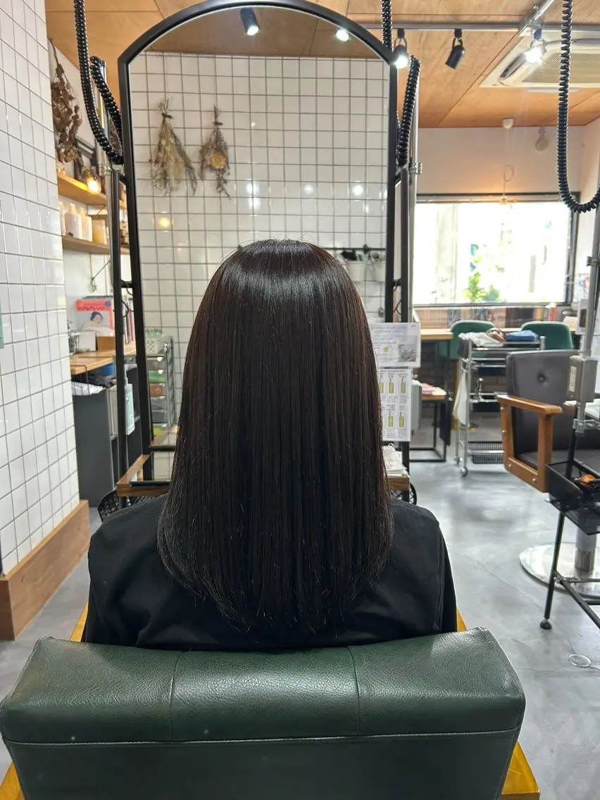 ミディアム カラー ヘアカラー 倉本 美優のヘアスタイル