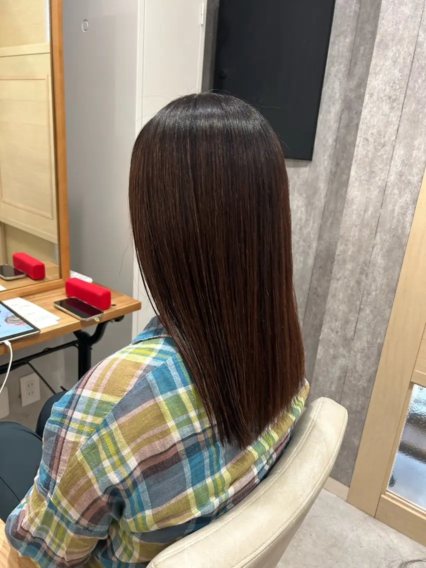 セミロング トリートメント 森田 遥菜のヘアスタイル