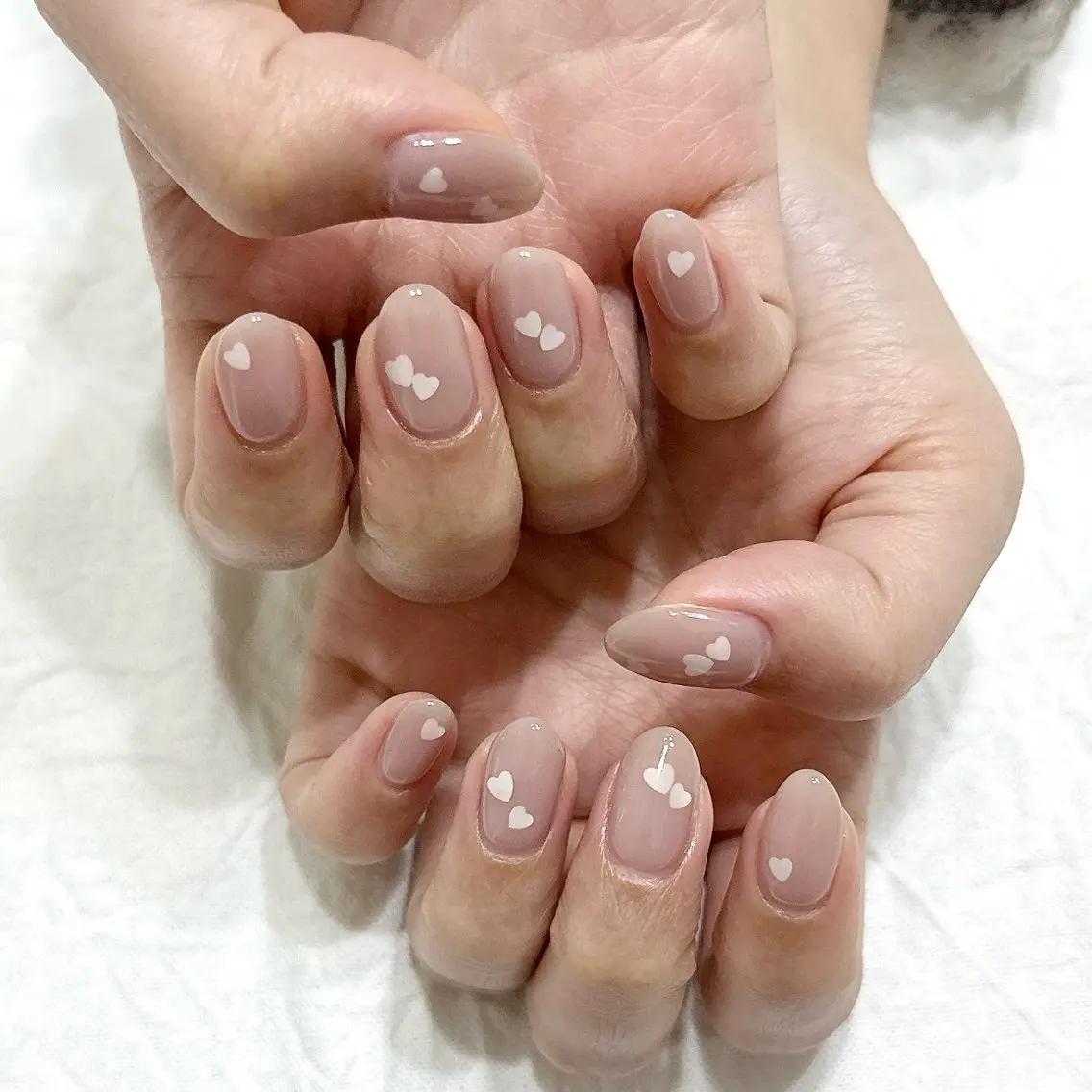 ネイル ハート ハンドネイル peaberry nailのネイルデザイン