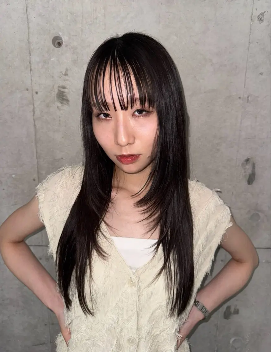 ロング レイヤーカット カット モリシマ マイのヘアスタイル