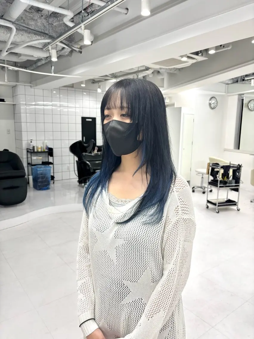 ミディアム カラー ヘアカラー トリートメント 飯牟田/メンズパーマ ブリーチ/GEAR.のヘアスタイル