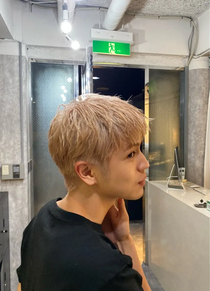 【22歳以下限定】メンズカット+ダブルカラー+トリートメントの写真