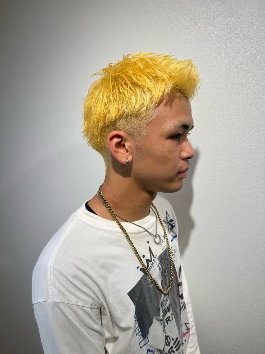 ショート カラー メンズ カット ヘアカラー 森谷 大河のヘアスタイル
