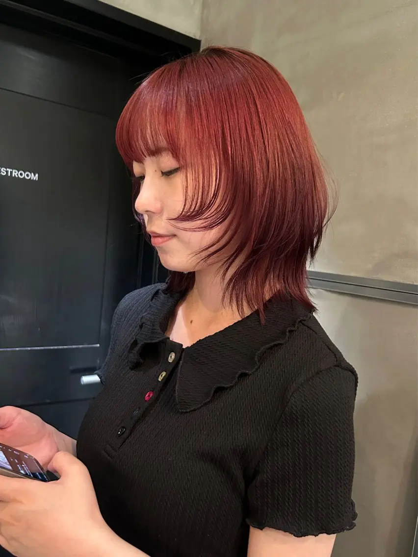 ミディアム カラー ヘアカラー トリートメント デザイン/アレンジ ❤︎イシイレイのヘアスタイル