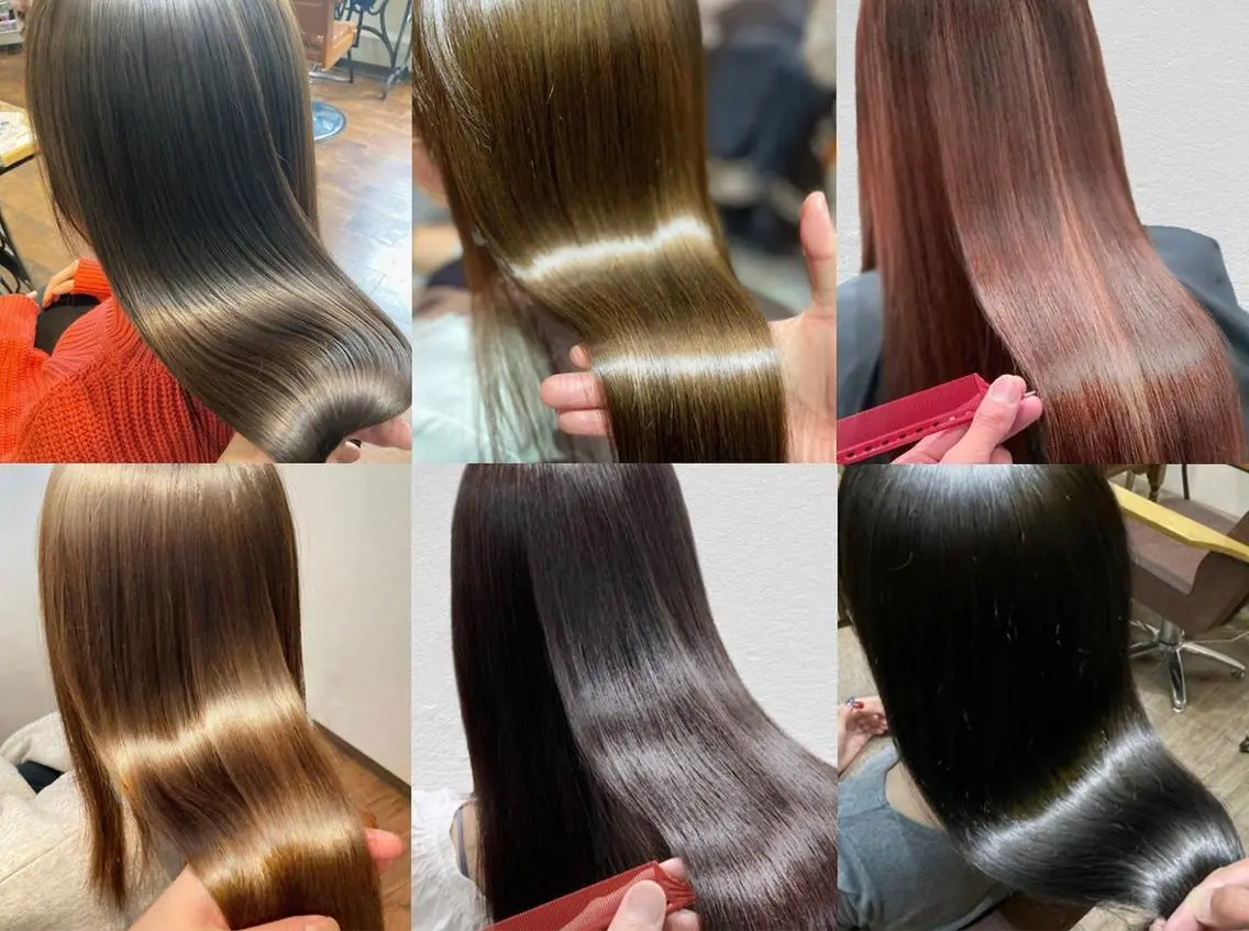 ロング カラー 金 春江のヘアスタイル
