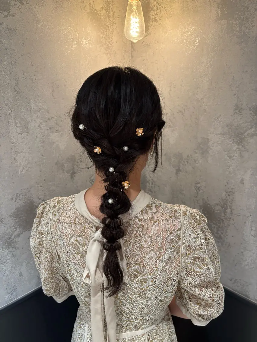 セミロング ヘアセット 🪐海外hair/パ ーマ/暖色/ミミ🌼のヘアスタイル