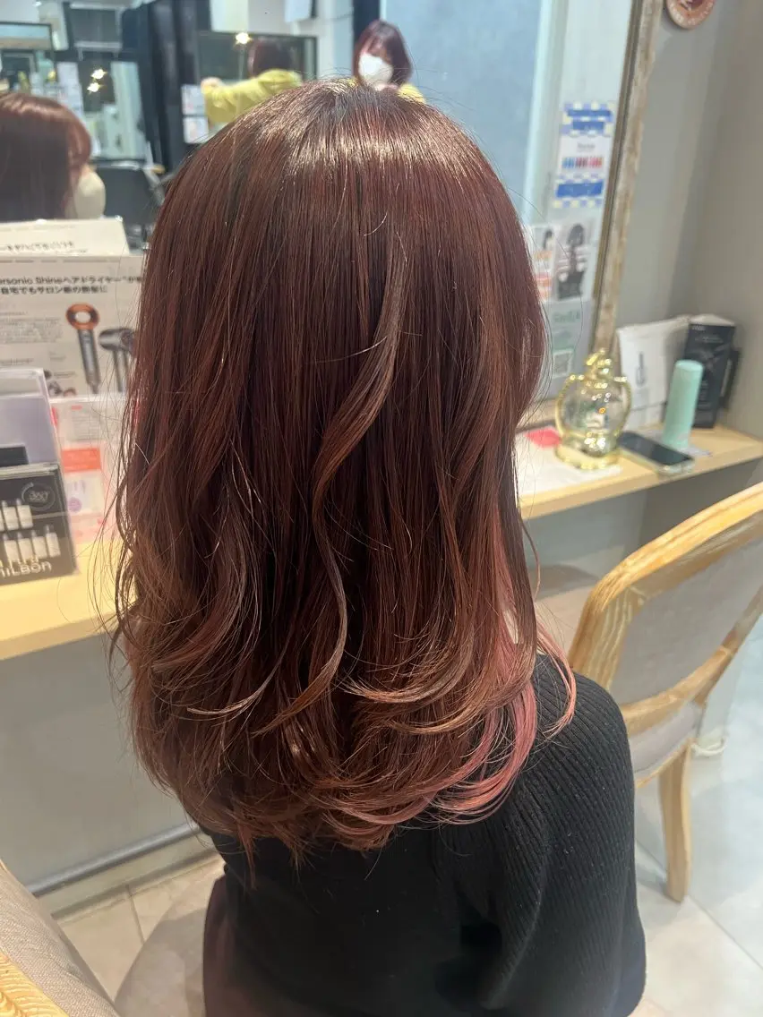 セミロング レイヤーカット 🩵みずき/レイヤー /韓国ハイトーン🩵のヘアスタイル
