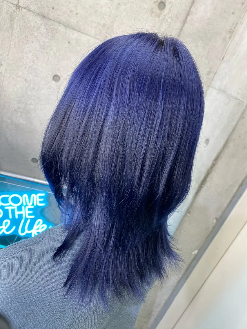 ミディアム ウルフカット 國分 伸也のヘアスタイル