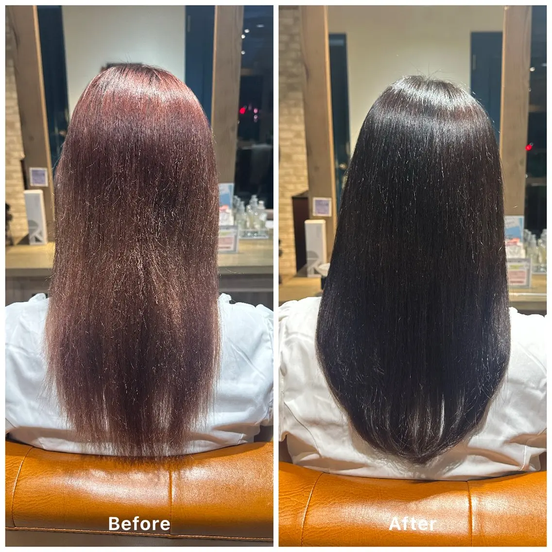 ロング カラー ヘアカラー トリートメント 艶髪×透明感カラー ののかのヘアスタイル