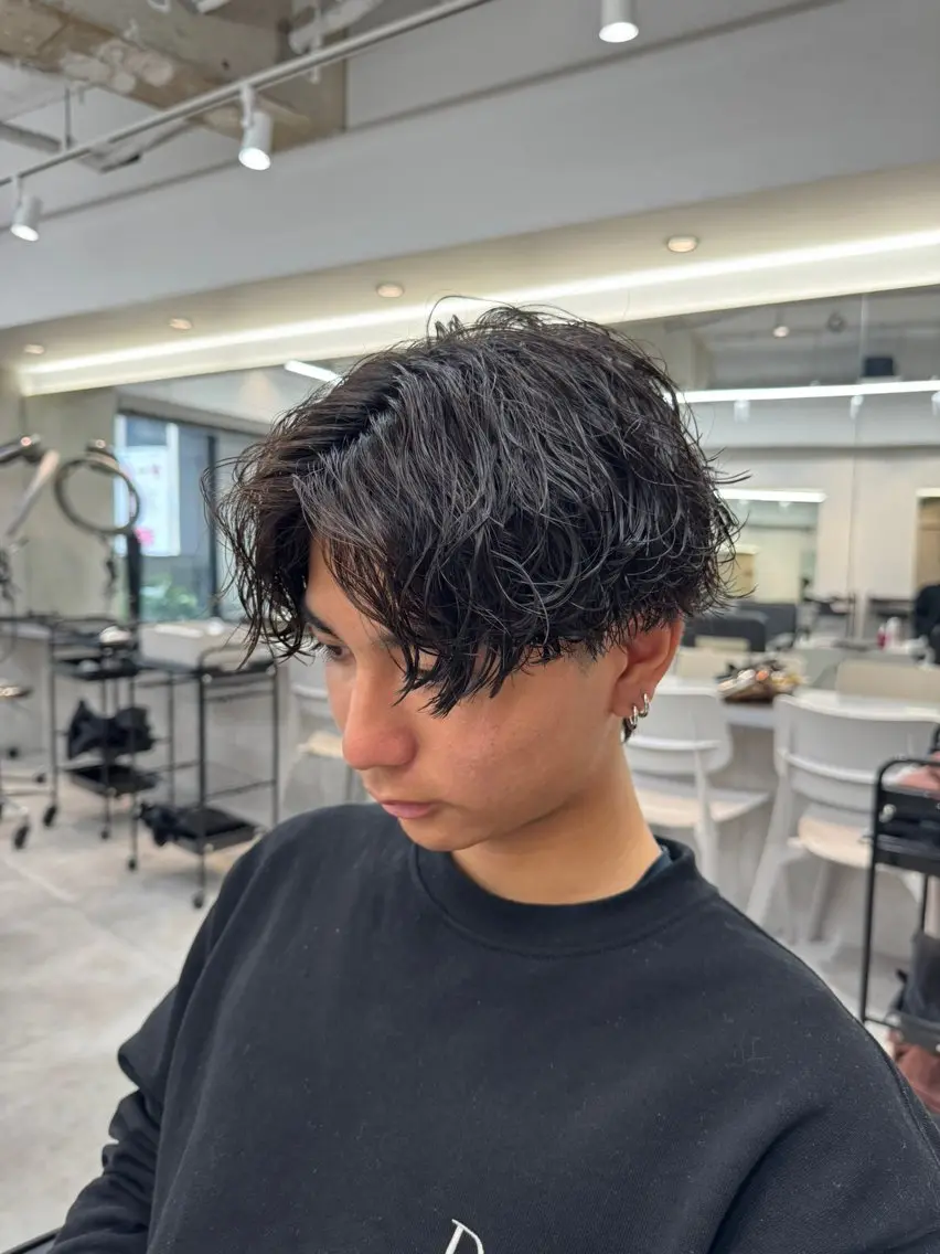 パーマ メンズ メンズパーマ 波巻きパーマ カット パーマ 大宮メンズ特化/パー マ職人/小川藍人のヘアスタイル