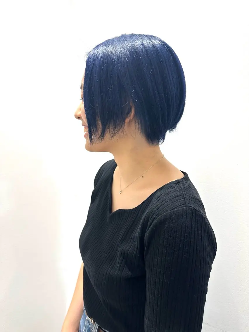 ショート カラー ヘアカラー トリートメント Lantana 前野心結のヘアスタイル