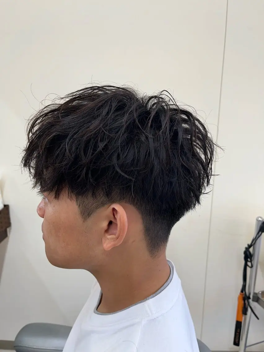 ショート パーマ メンズ マッシュ メンズパーマ ニュアンスパーマ 🧊メンズ特化🧊 高木航希のヘアスタイル