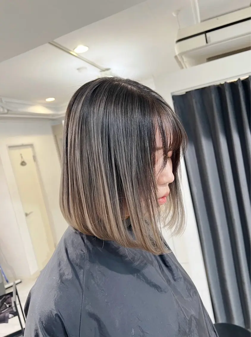 ショート カラー バレイヤージュ ベージュカラー レイヤーカット 指名数No.1 /NAOYAのヘアスタイル