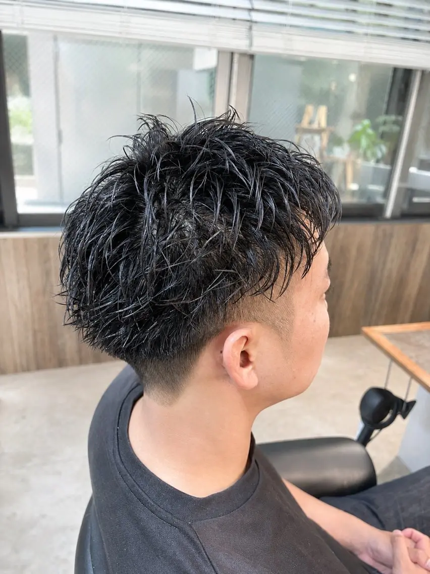 ショート メンズ メンズショート ショートヘア カット 🌀メンズパーマ🌀 平川海夢のヘアスタイル