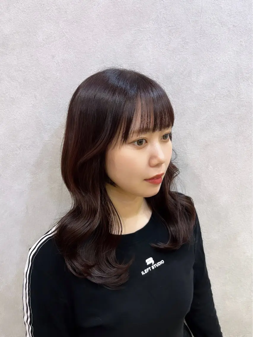 セミロング カット ヘアセット 韓国🎀レイヤー/艶 髪/縮毛矯正/ユリナのヘアスタイル
