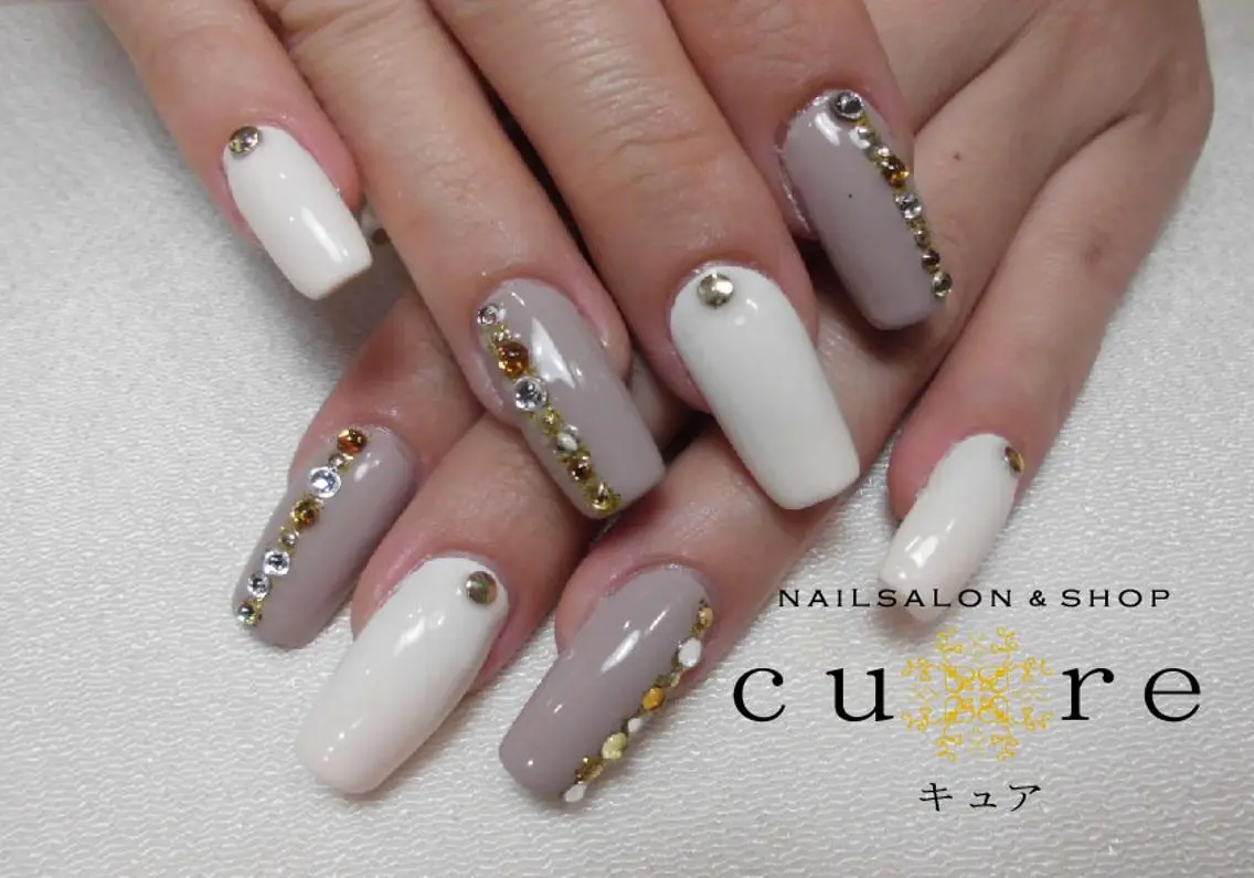 ロング ネイル ネイルサロン Cureのネイルデザイン