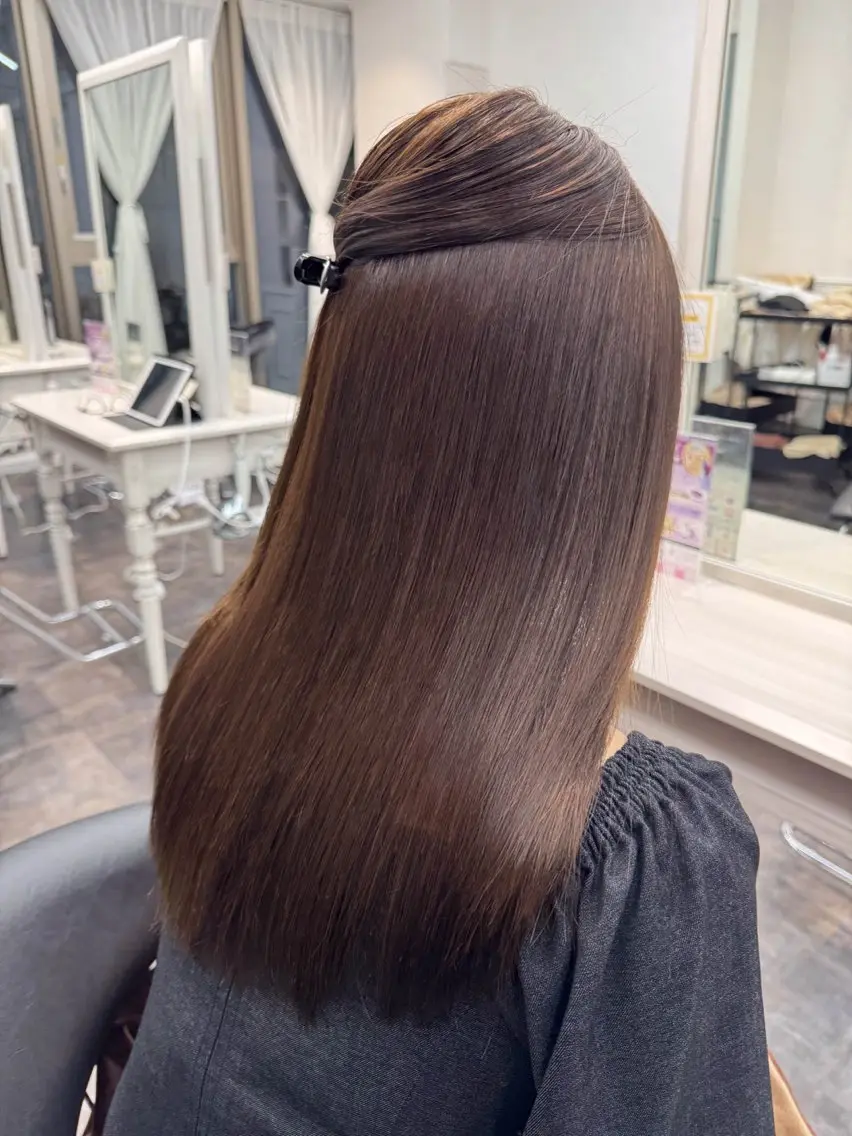 ロング 髪質改善 縮毛矯正 トリートメント 髪質改善完全特化 【天王寺】エドのヘアスタイル