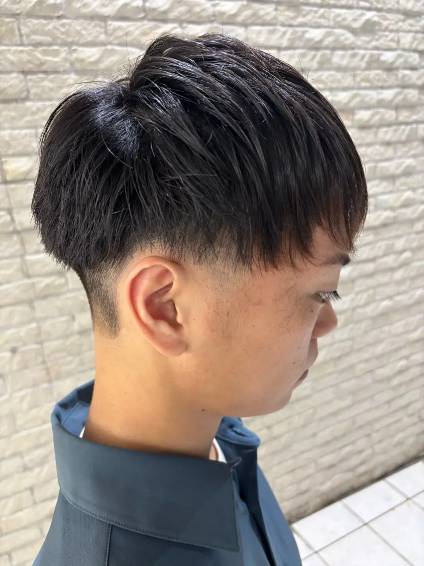 ミディアム メンズ カット ヘアセット 【メンズ特化】セン ターパート/保坂太一のヘアスタイル