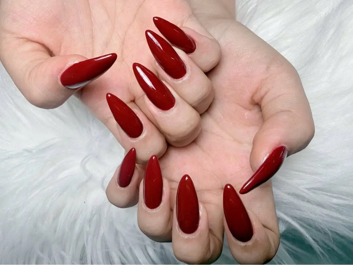ネイル ブラウン フレンチネイル 韓国ネイル マグネットネイル ニュアンスネイル ハンドネイル ハンドケア Hara Nail 【持ち込みOK】のネイルデザイン