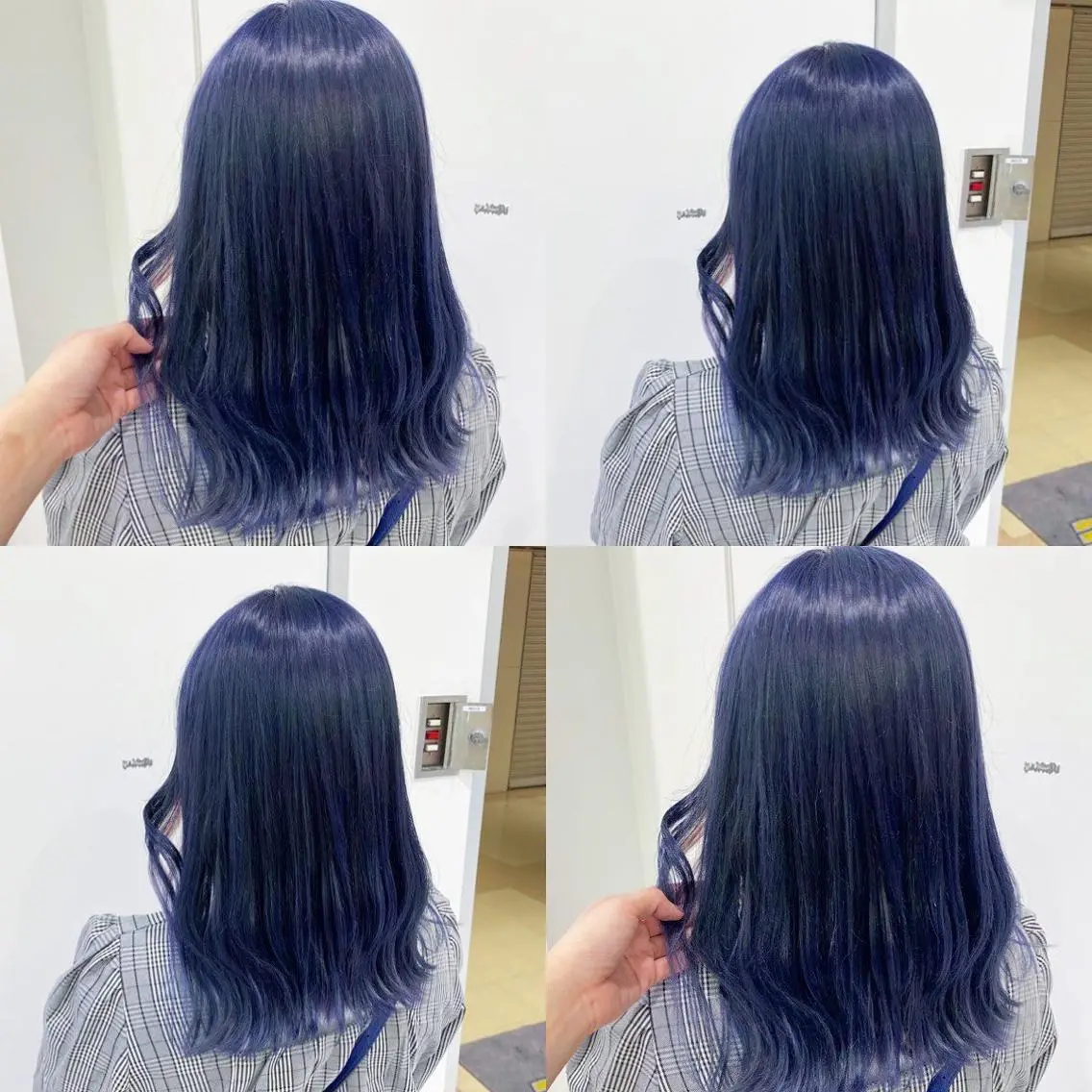 セミロング カラー ヘアアレンジ メンズ ヘアカラー 🦋重くない暗髪🦋 Hana🦋のヘアスタイル