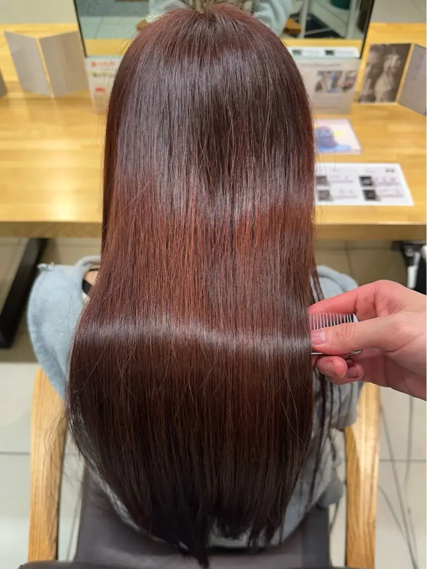 似合わせカラー💎➕5stepトリートメント🧴4stepよりも補修、持続力が高く乾燥・広がり・ハイダメージ毛の方へ❣️の写真