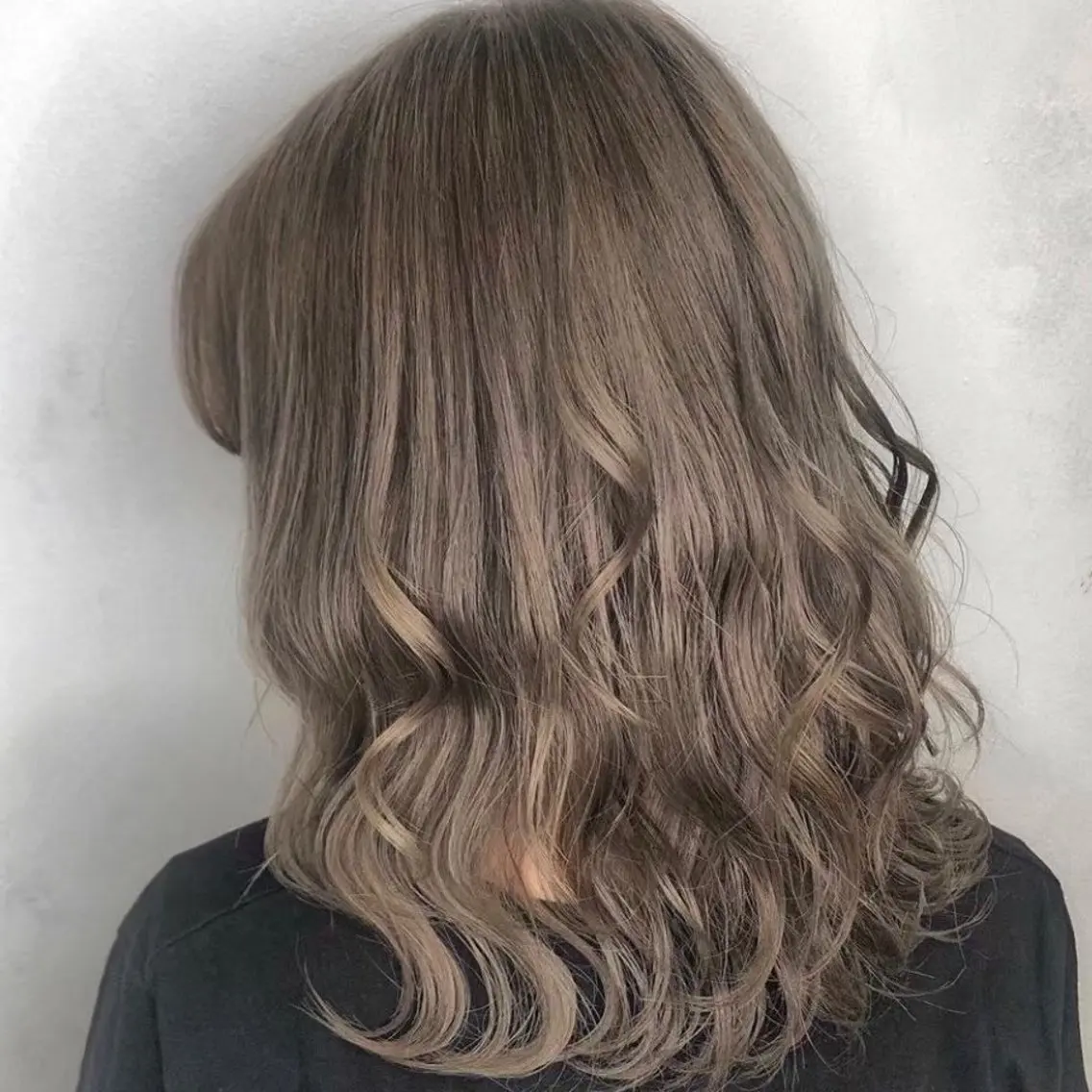 セミロング カラー 縮毛矯正/ワンカラー モデル募集🫧羽夏のヘアスタイル