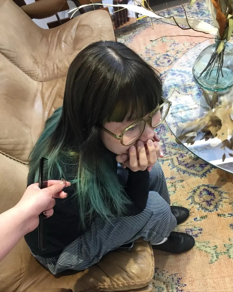 セミロング カラー ヘアカラー MISAKI 福岡美容室のヘアスタイル