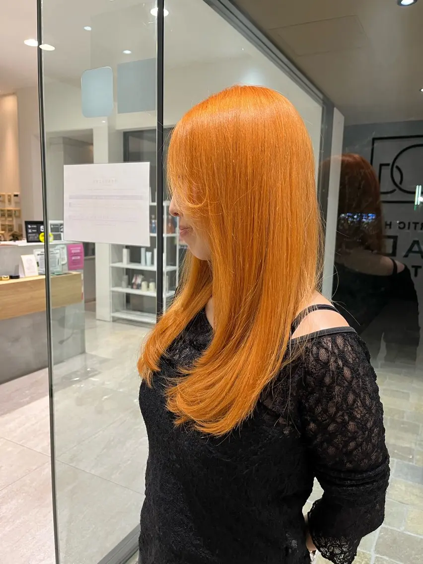 カラー オレンジ 元島海聖 DIVADIVOのヘアスタイル