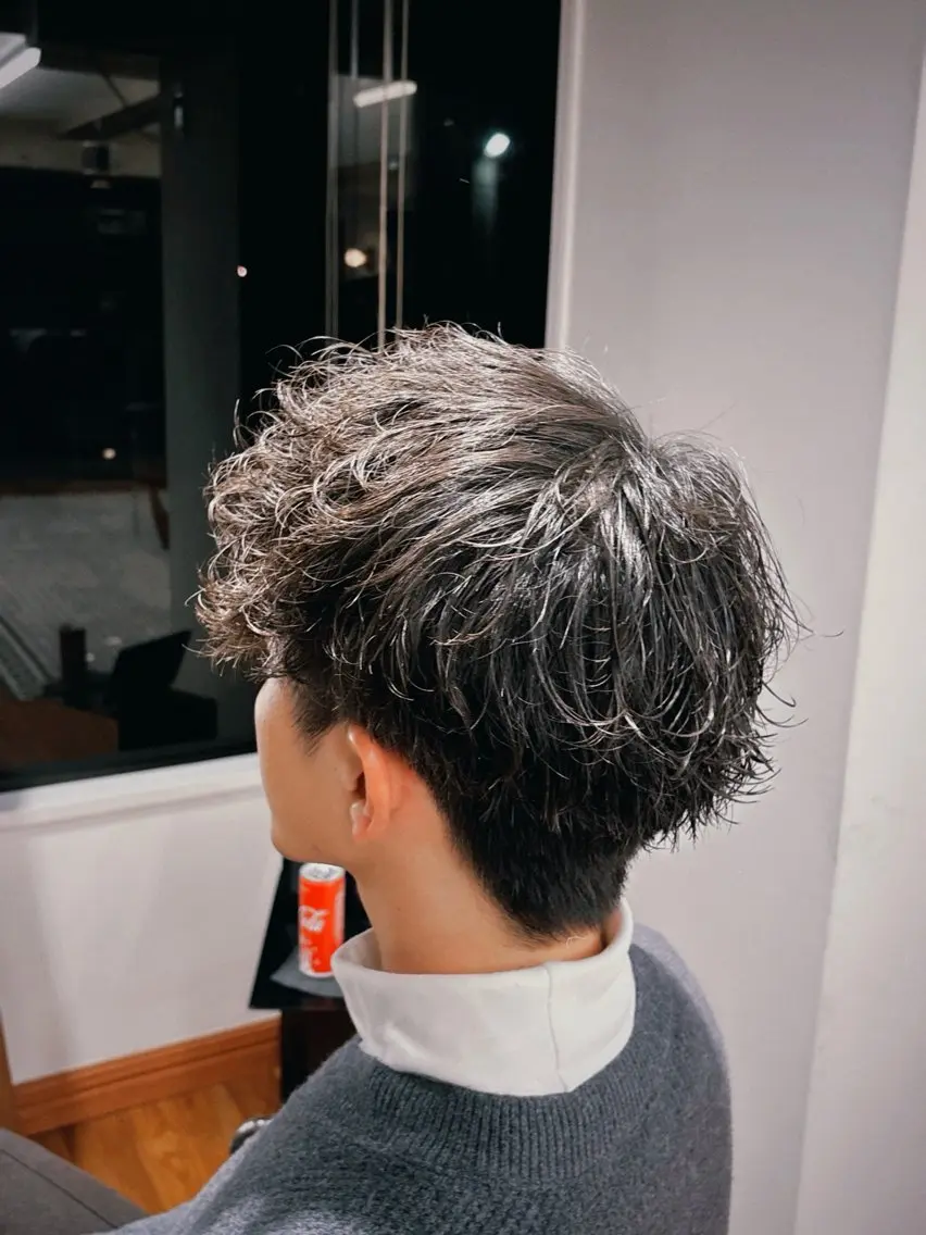 ショート メンズ メンズパーマ メンズカット 髙橋創のヘアスタイル